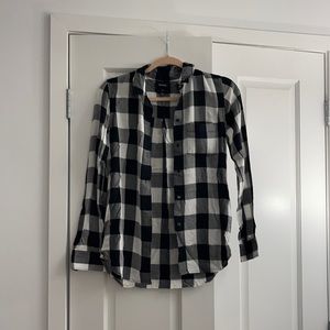 Madewell Checkered Top- size XXS
